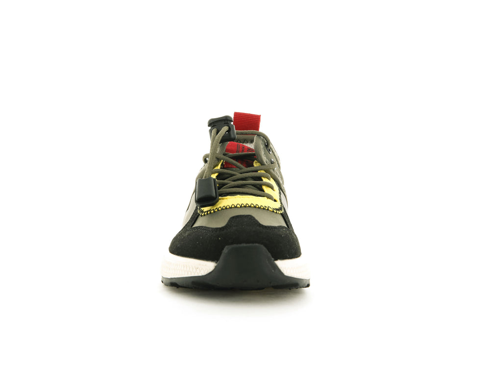 Palladium AX-EON TROOP SUPPLY Kids' Sneakers Olive / Black | Canada-6543