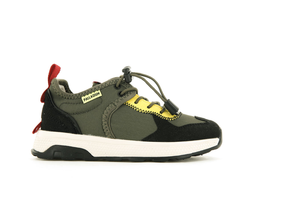 Palladium AX-EON TROOP SUPPLY Kids\' Sneakers Olive / Black | Canada-6543