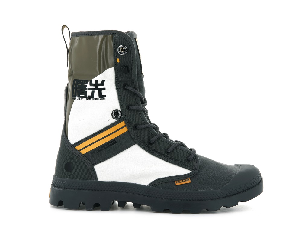 Palladium BAGGY TAIKO Men's Boots Grey | Canada-7851