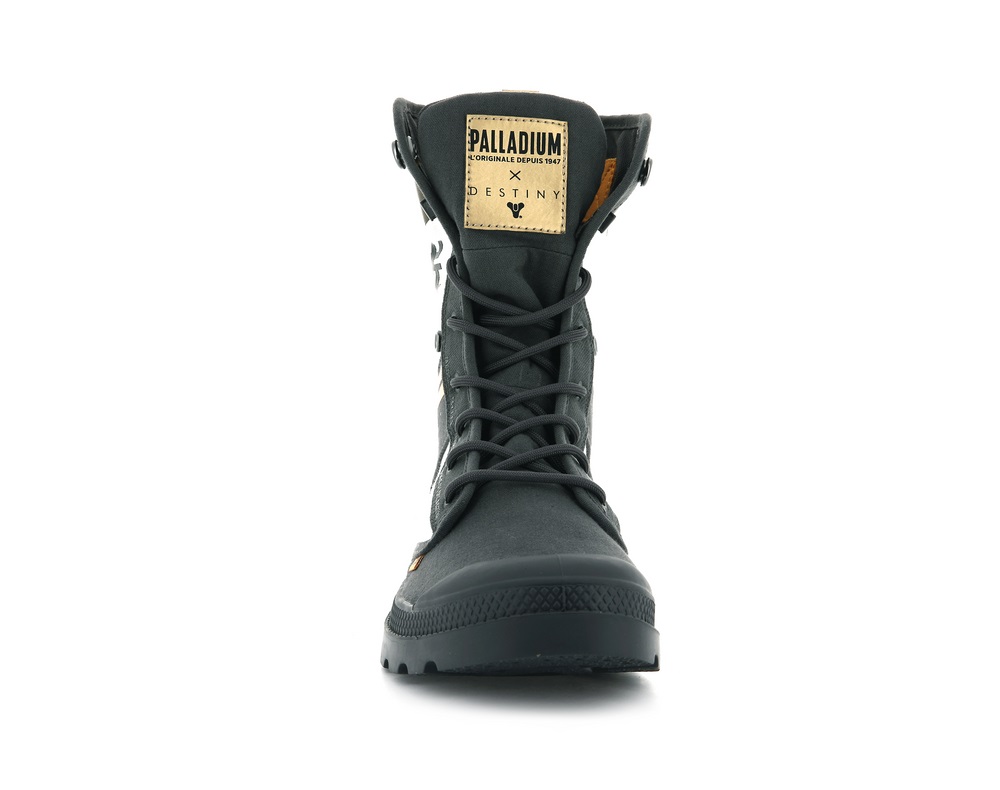 Palladium BAGGY TAIKO Men's Boots Grey | Canada-7851