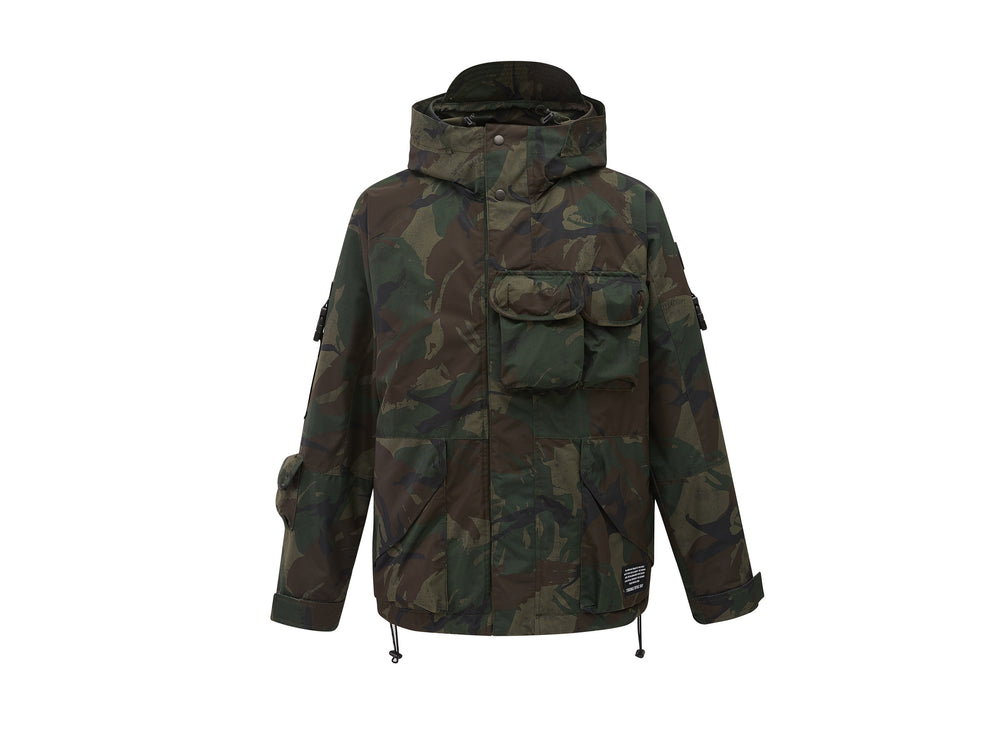 Palladium DETAILED CAMO JACKET Men\'s Jackets Camo Green | Canada-2589