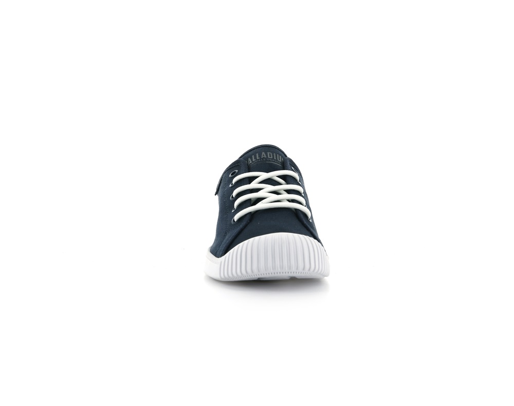 Palladium EASY LACE CANVAS Women's Sneakers Indigo | Canada-0847