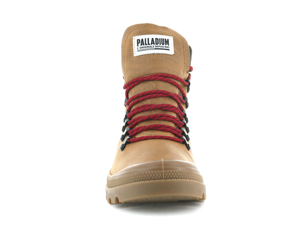 Palladium LEGION HIKER Men's High Top Sneakers Brown | Canada-6832