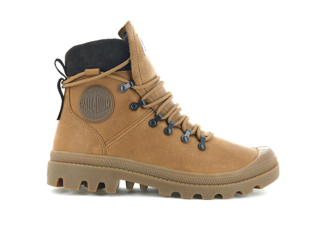 Palladium LEGION HIKER Women's High Top Sneakers Brown | Canada-1369