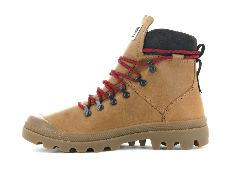 Palladium LEGION HIKER Women's High Top Sneakers Brown | Canada-1369