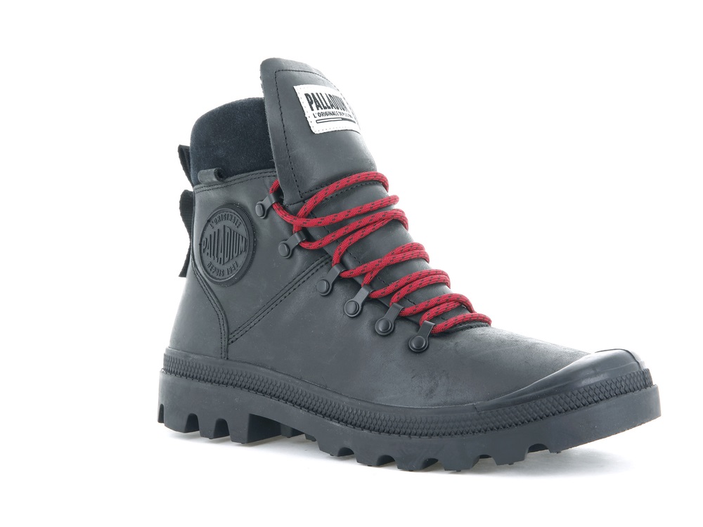 Palladium LEGION HIKER Women's High Top Sneakers Black | Canada-7984