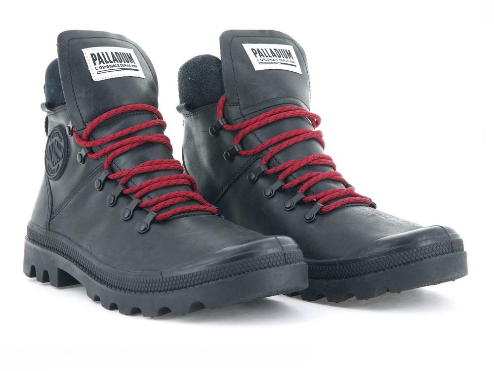 Palladium LEGION HIKER Women's High Top Sneakers Black | Canada-7984