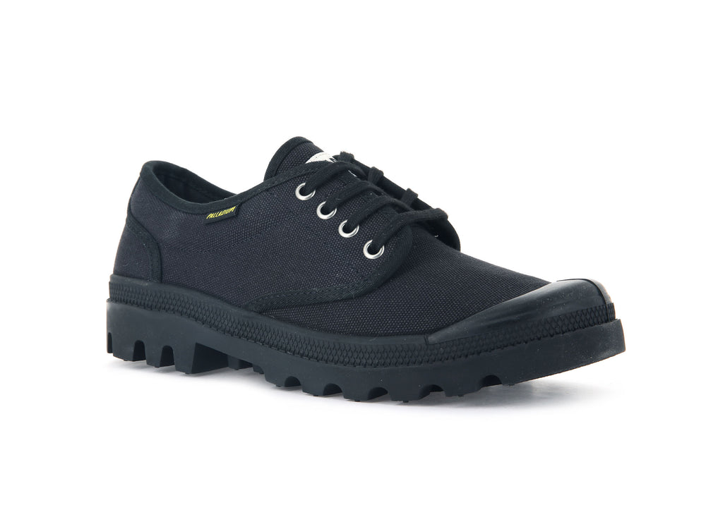 Palladium MENS PALLABROUSSE OXFORD Men's Low Top Shoes Black | Canada-5693