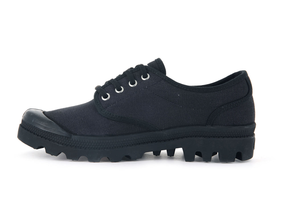 Palladium MENS PALLABROUSSE OXFORD Men's Low Top Shoes Black | Canada-5693