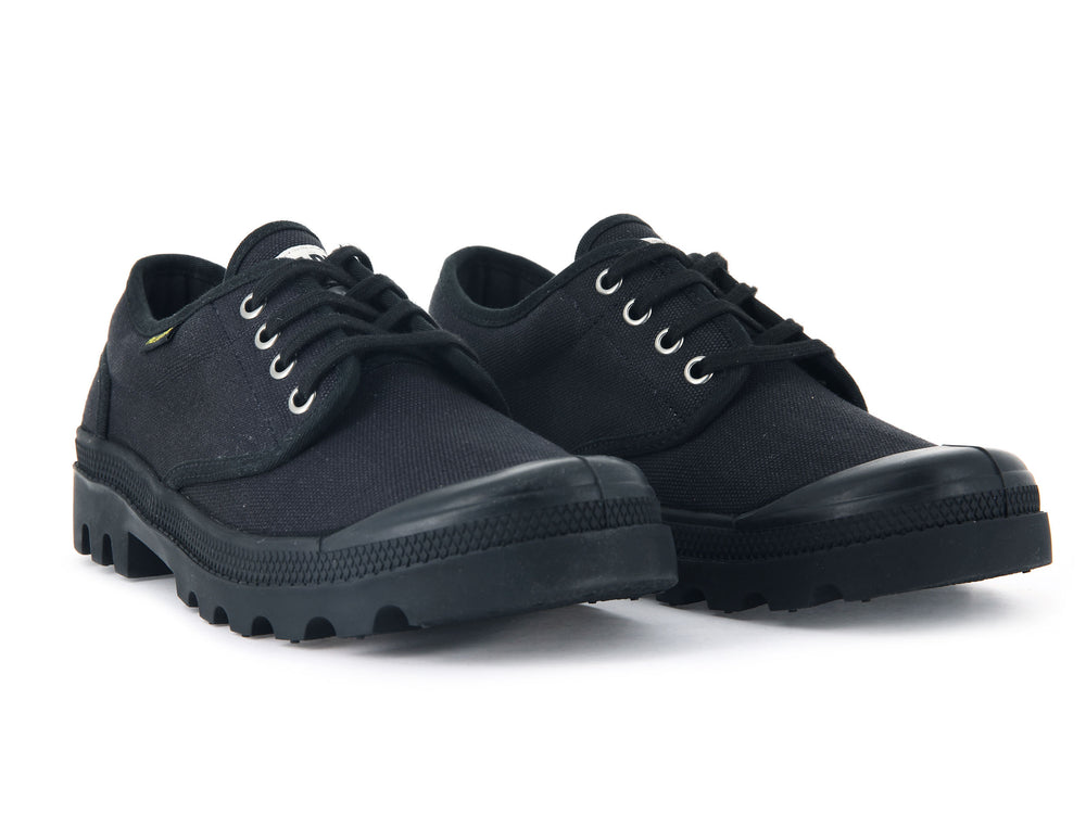 Palladium MENS PALLABROUSSE OXFORD Men's Low Top Shoes Black | Canada-5693
