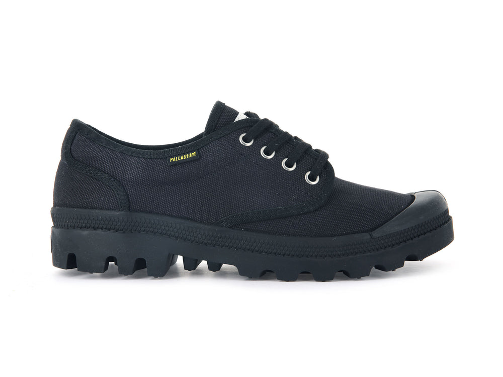 Palladium MENS PALLABROUSSE OXFORD Men\'s Low Top Shoes Black | Canada-5693