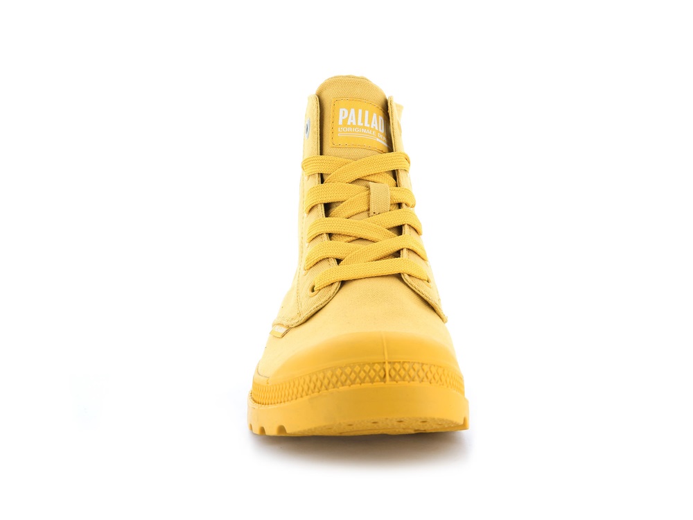 Palladium MONO CHROME Men's High Top Sneakers Mustard | Canada-6571