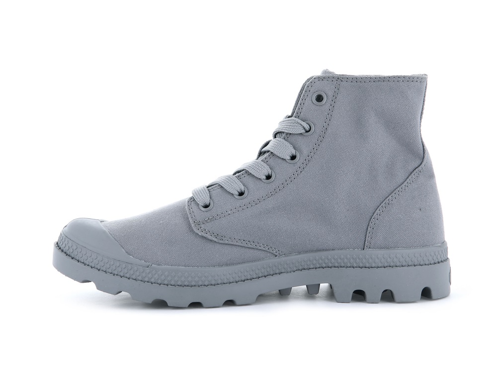 Palladium MONO CHROME Men's High Top Sneakers Grey | Canada-7804