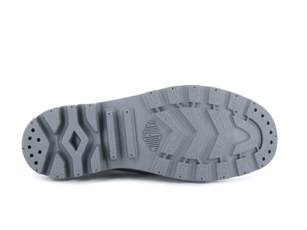 Palladium MONO CHROME Men's High Top Sneakers Grey | Canada-7804