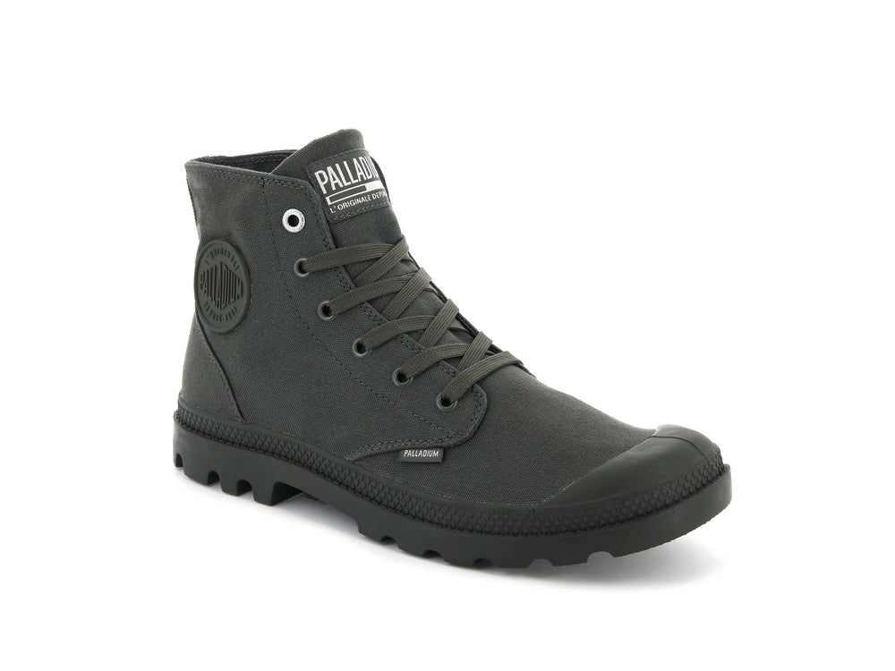 Palladium MONO CHROME Men's High Top Sneakers Olive | Canada-9865