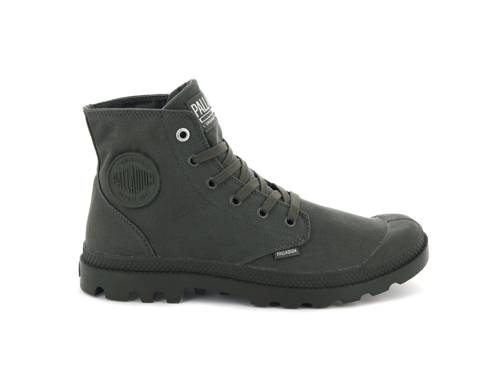 Palladium MONO CHROME Men\'s High Top Sneakers Olive | Canada-9865