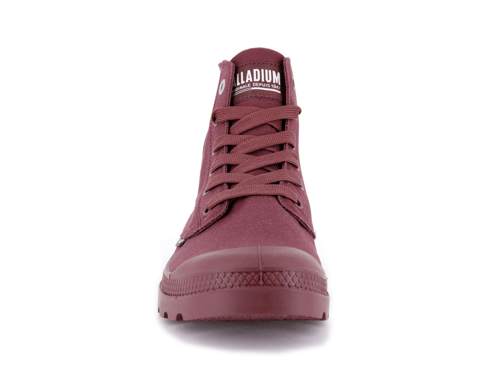 Palladium MONO CHROME Women's High Top Sneakers Red | Canada-0945