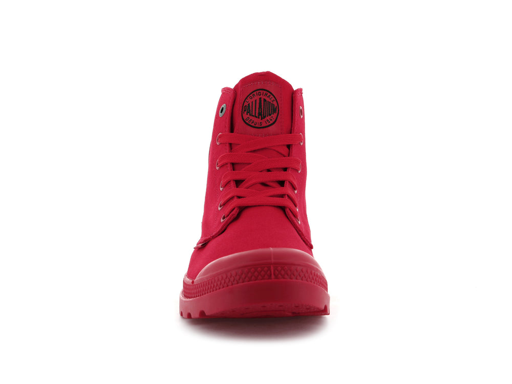 Palladium MONO CHROME Women's High Top Sneakers Red | Canada-7524
