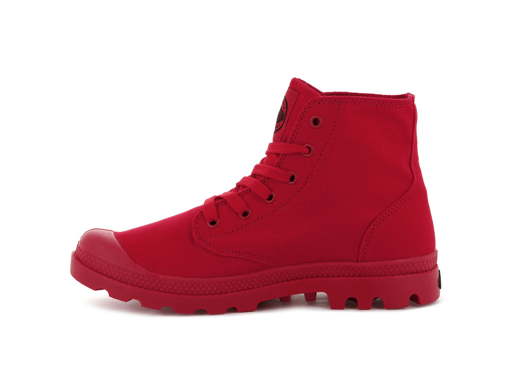 Palladium MONO CHROME Women's High Top Sneakers Red | Canada-7524