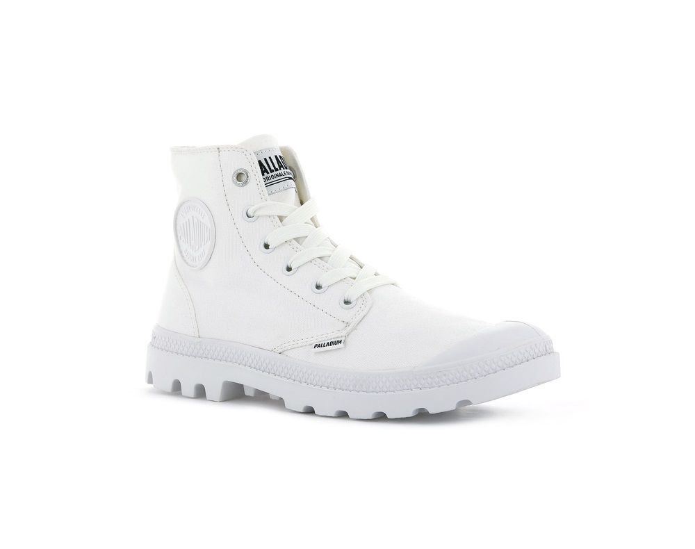 Palladium MONO CHROME Women's High Top Sneakers White | Canada-9268