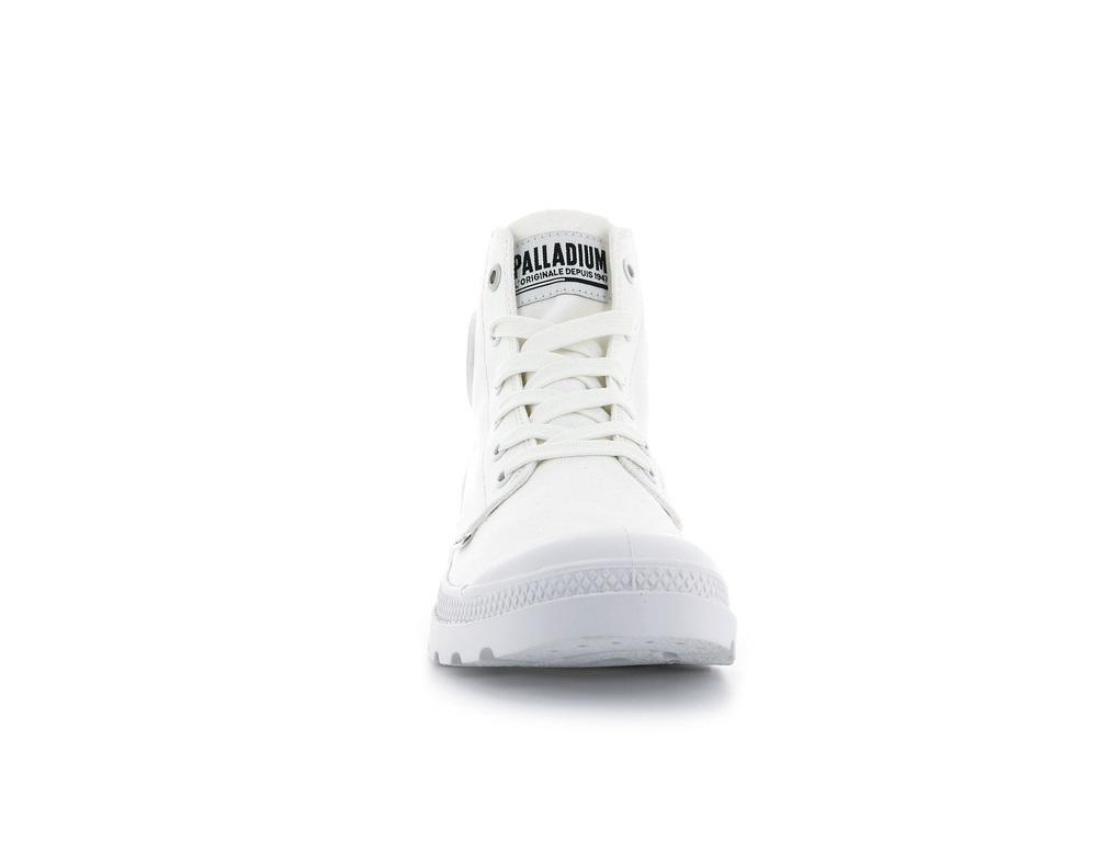 Palladium MONO CHROME Women's High Top Sneakers White | Canada-9268