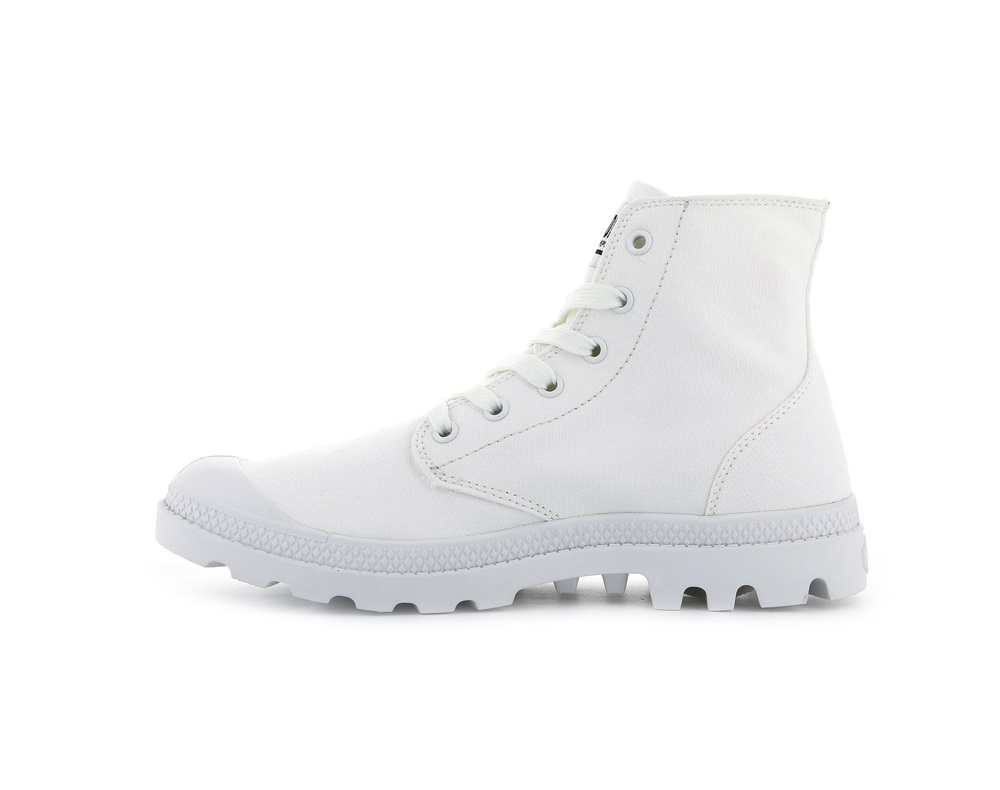 Palladium MONO CHROME Women's High Top Sneakers White | Canada-9268