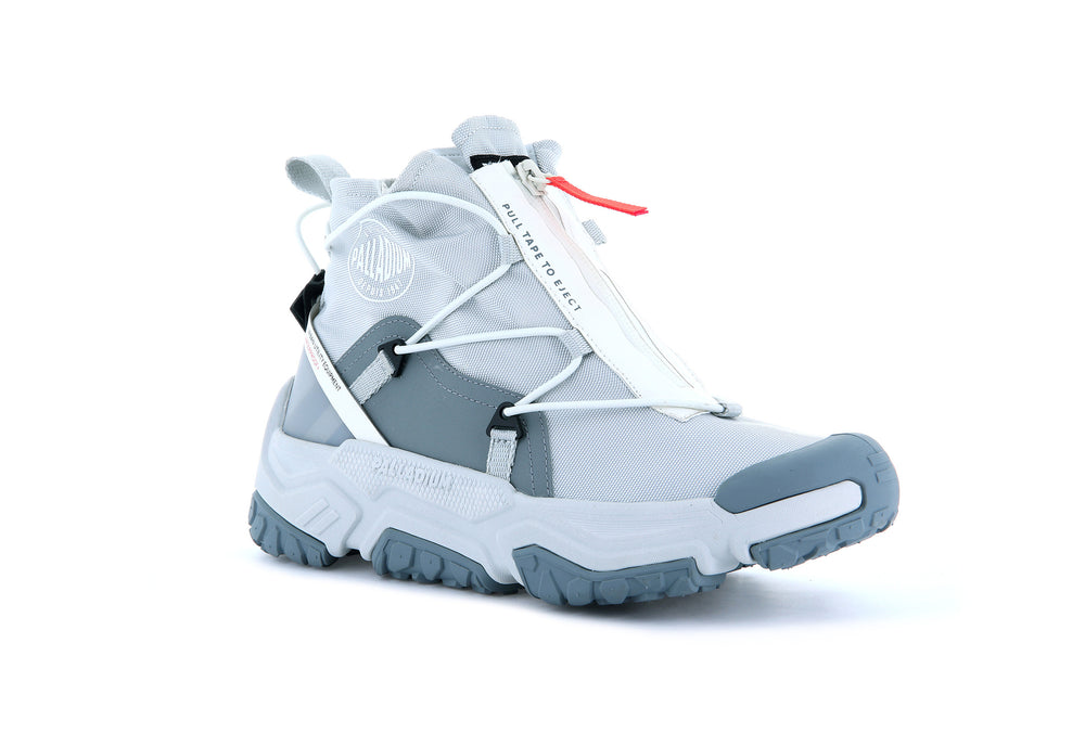 Palladium OFF-GRID HI ZIP WATERPROOF + Women's Sneakers Grey | Canada-4197