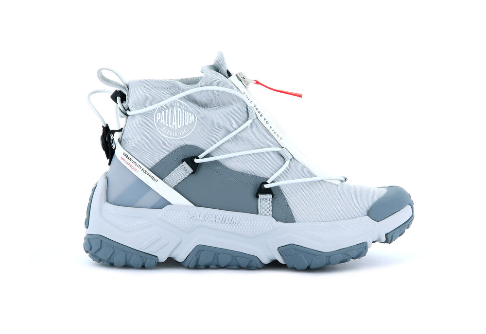 Palladium OFF-GRID HI ZIP WATERPROOF + Women\'s Low Top Shoes Grey | Canada-7823
