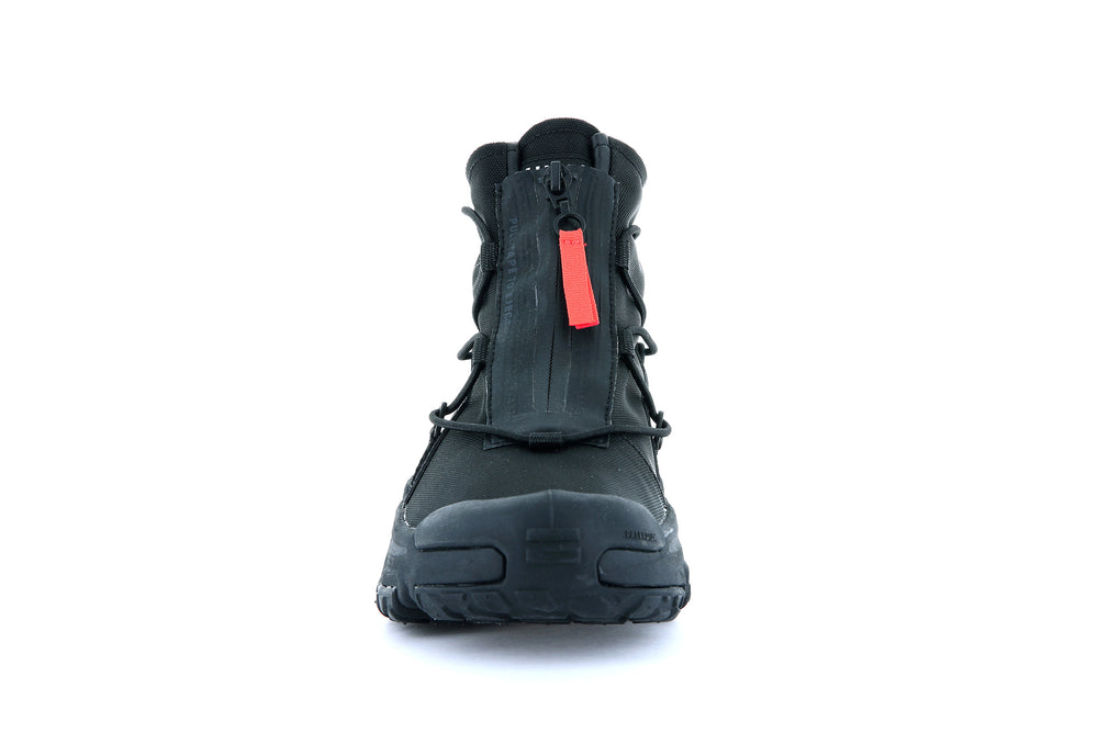 Palladium OFF-GRID HI ZIP WATERPROOF + Women's Sneakers Black | Canada-8364