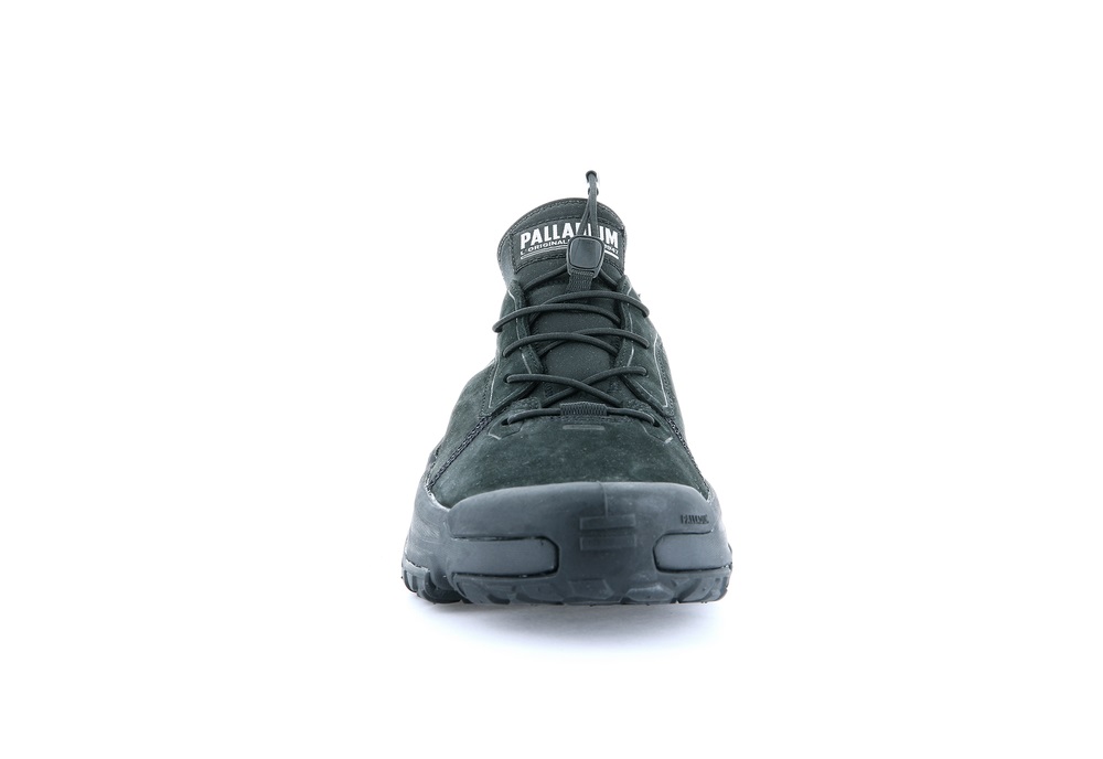 Palladium OFF-GRID LO LEATHER Women's Sneakers Black | Canada-1568