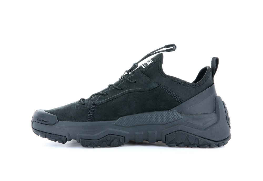 Palladium OFF-GRID LO LEATHER Women's Sneakers Black | Canada-1568