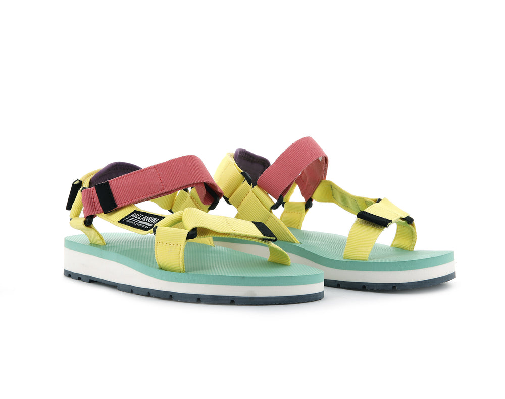 Palladium OUTDOORSY URBANITY Men's Sandals Gold | Canada-1932