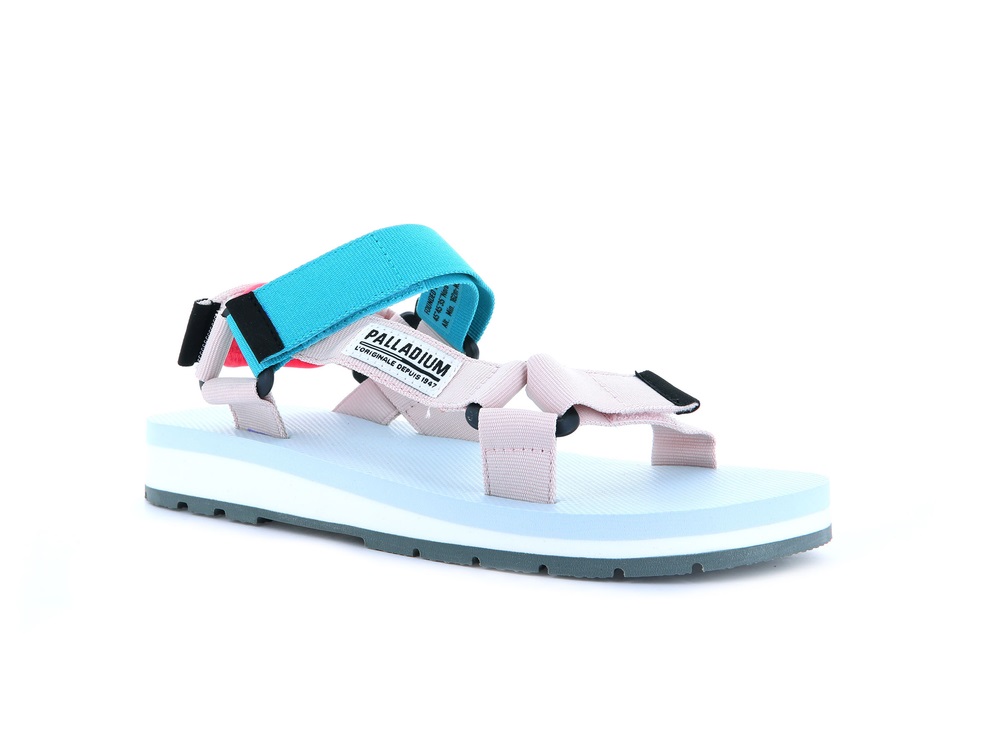 Palladium OUTDOORSY URBANITY Men's Sandals Light Turquoise | Canada-4638