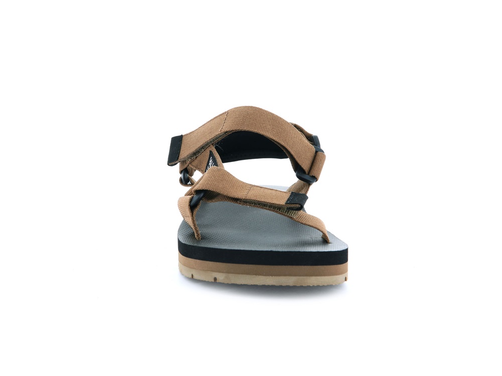Palladium OUTDOORSY URBANITY Men's Sandals Olive | Canada-5467
