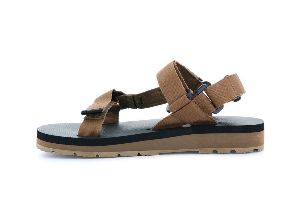 Palladium OUTDOORSY URBANITY Men's Sandals Olive | Canada-5467