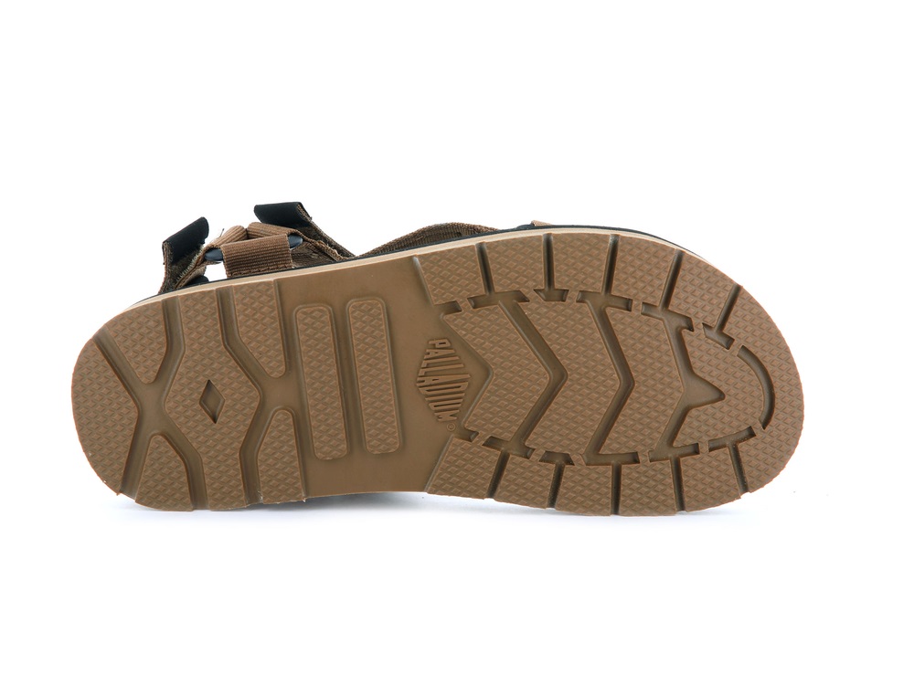 Palladium OUTDOORSY URBANITY Men's Sandals Olive | Canada-5467