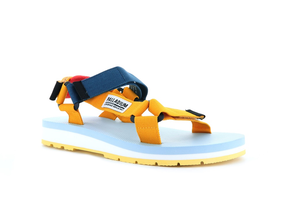 Palladium OUTDOORSY URBANITY Men's Sandals Mustard | Canada-6391