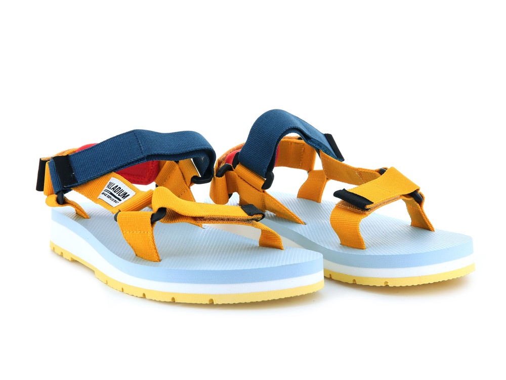 Palladium OUTDOORSY URBANITY Men's Sandals Mustard | Canada-6391