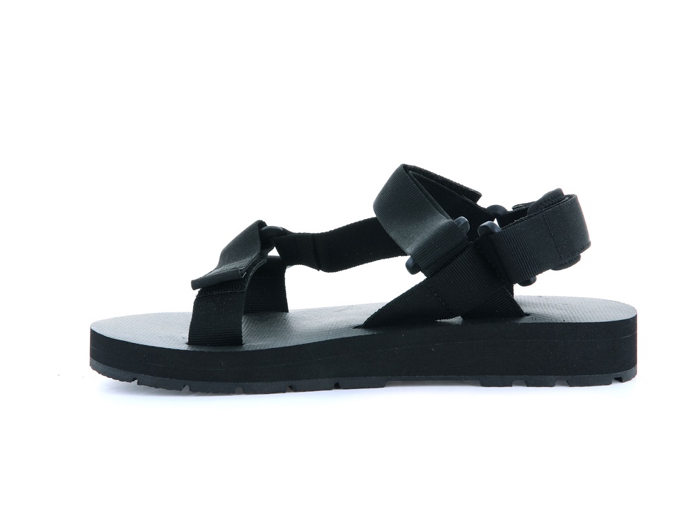 Palladium OUTDOORSY URBANITY Men's Sandals Black | Canada-7283
