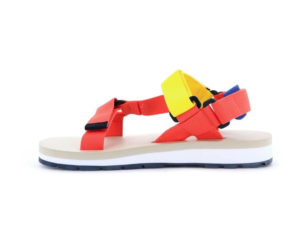 Palladium OUTDOORSY URBANITY Men's Sandals Firecracker/Aurora | Canada-9157