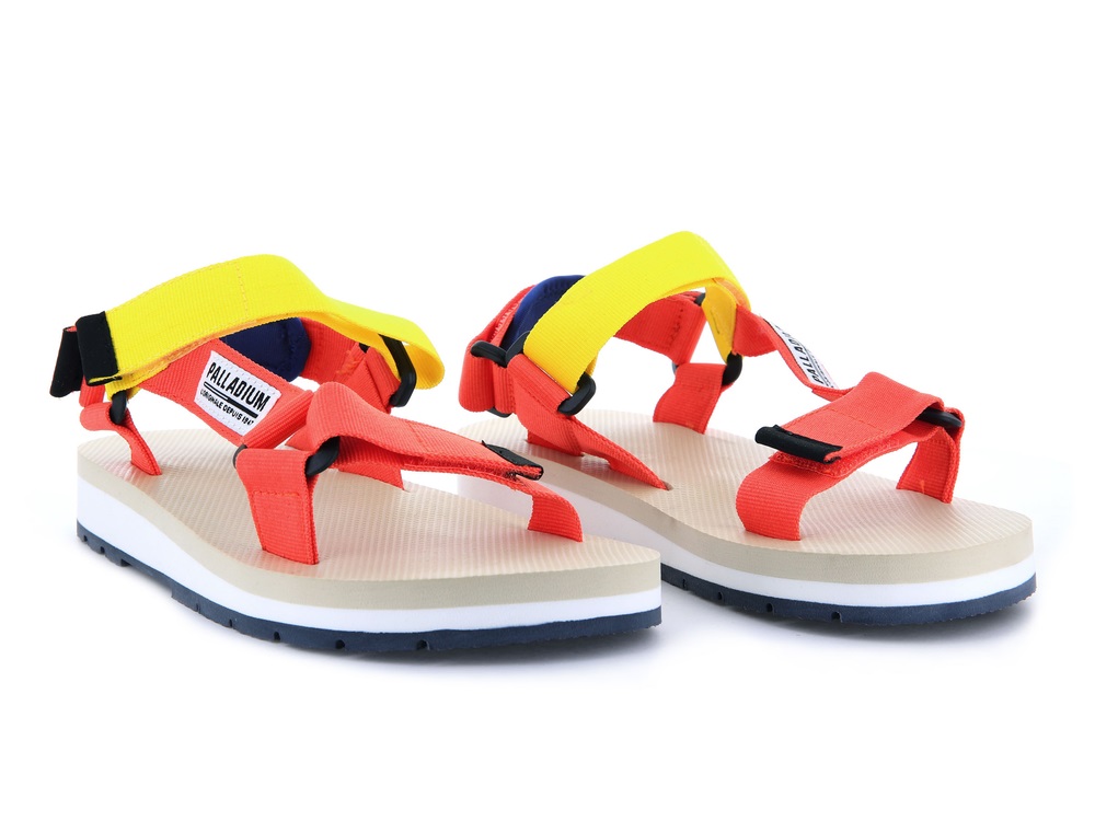 Palladium OUTDOORSY URBANITY Men's Sandals Firecracker/Aurora | Canada-9157