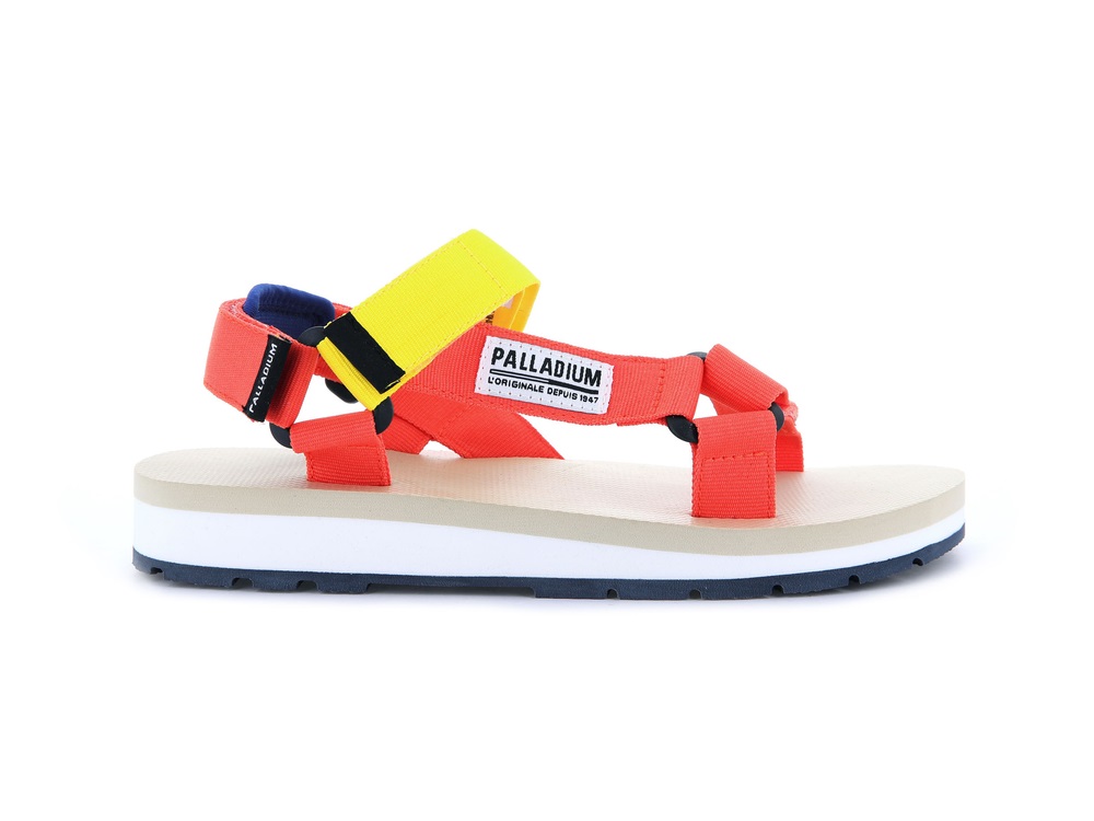 Palladium OUTDOORSY URBANITY Men\'s Sandals Firecracker/Aurora | Canada-9157