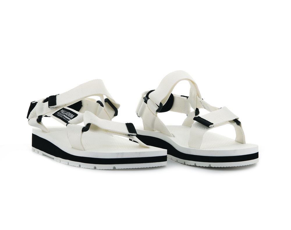 Palladium OUTDOORSY URBANITY Men's Sandals White | Canada-9234