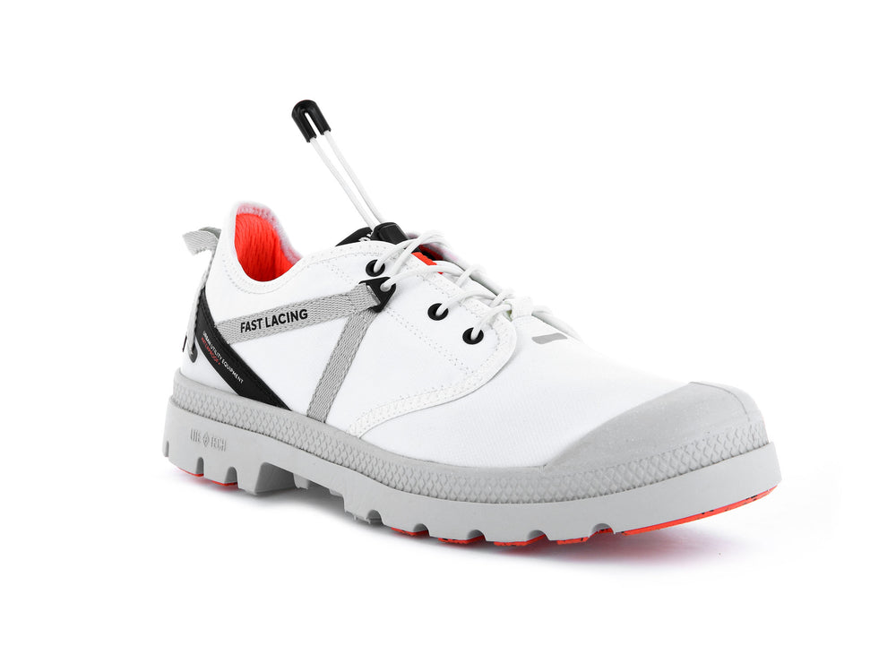 Palladium OX TRAVEL LITE+ WP+ Men's Low Top Shoes White | Canada-2037