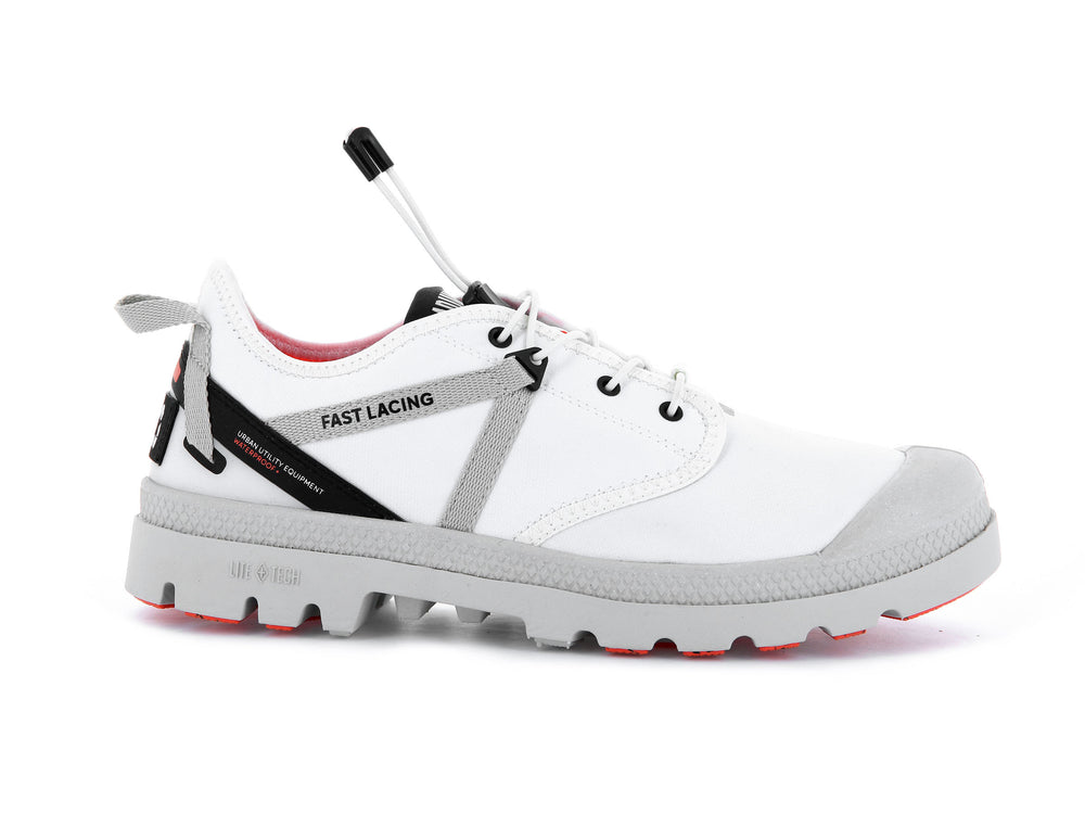 Palladium OX TRAVEL LITE+ WP+ Men\'s Low Top Shoes White | Canada-2037