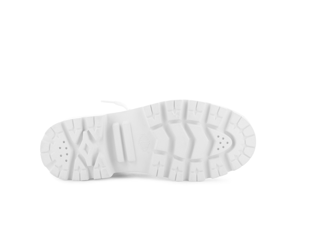 Palladium PALLABASE LEATHER Women's Boots White / White | Canada-1854