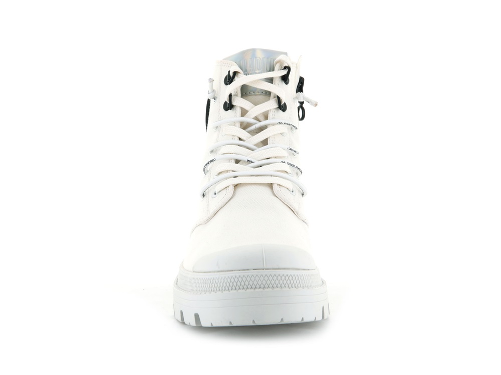 Palladium PALLABASE METRO Women's Boots White | Canada-1802