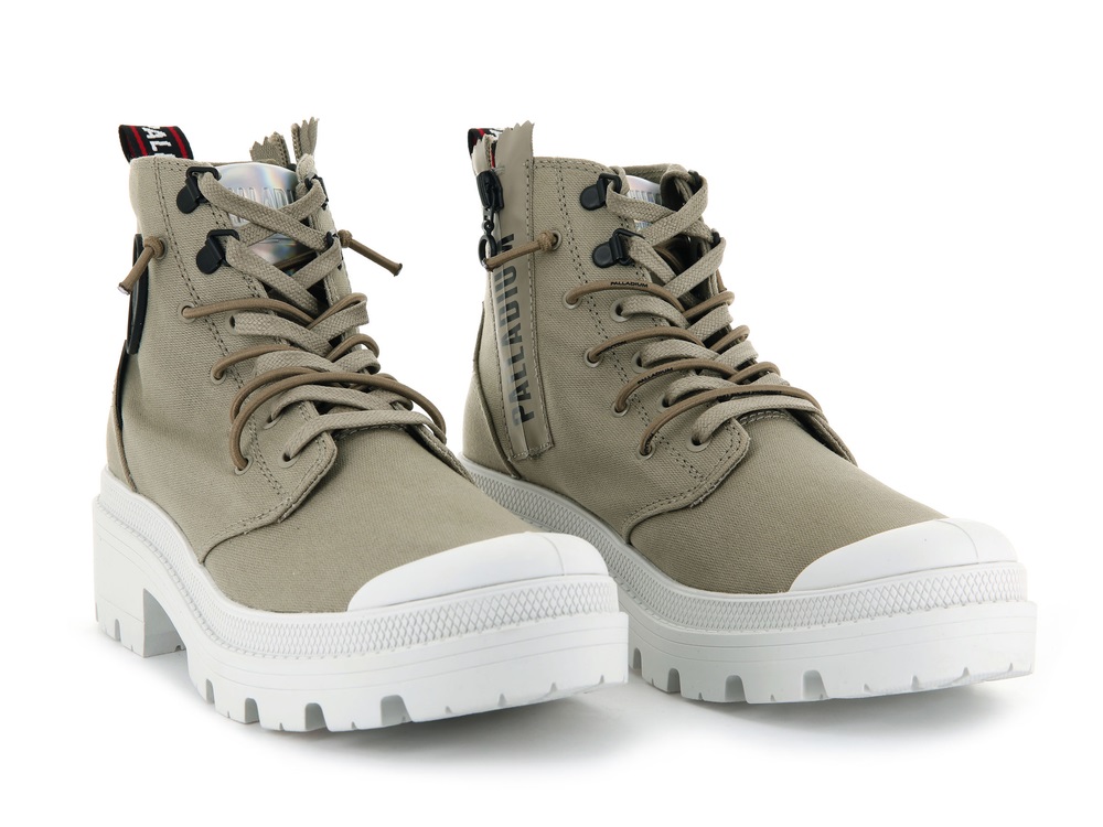 Palladium PALLABASE METRO Women's Boots Dune | Canada-7214