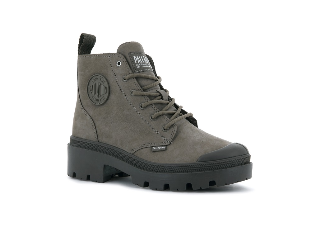 Palladium PALLABASE NBK Women's Boots Taupe | Canada-3648