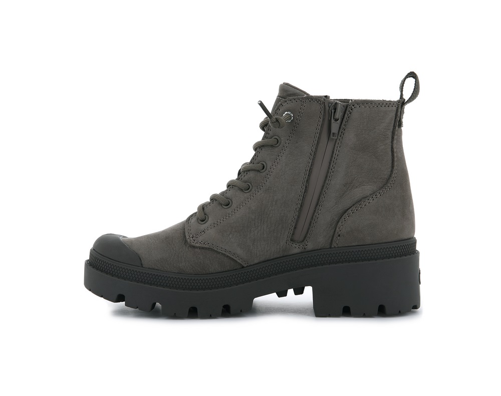 Palladium PALLABASE NBK Women's Boots Taupe | Canada-3648